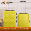 Fashion Girls Bright Yellow ABS Hard Travel Luggage Suitcase